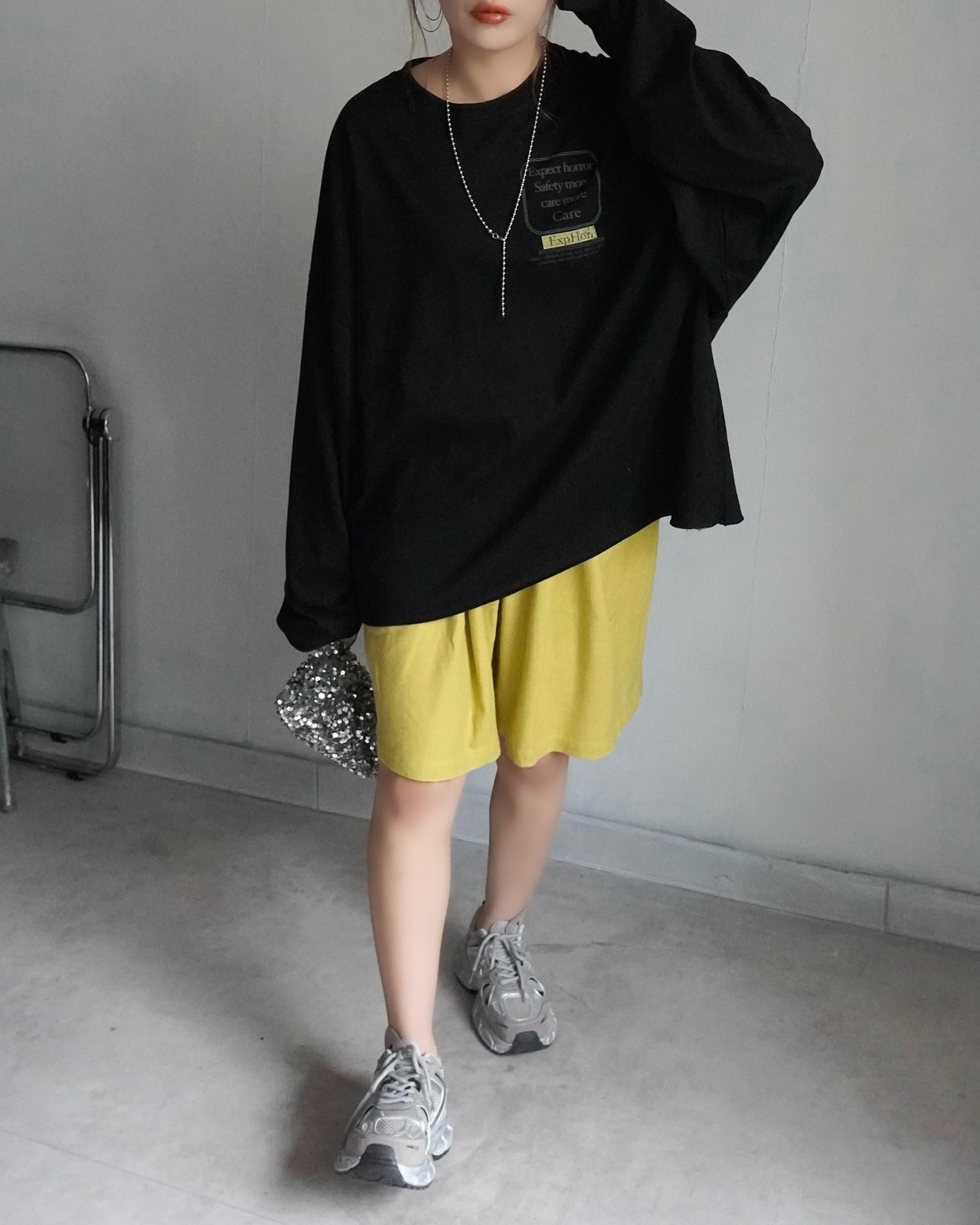 ハーフワイドデニムパンツ/3color