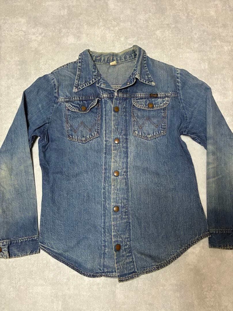 60-70s wrangler デニムシャツ ジャケット インディゴ USA製 | CHASE