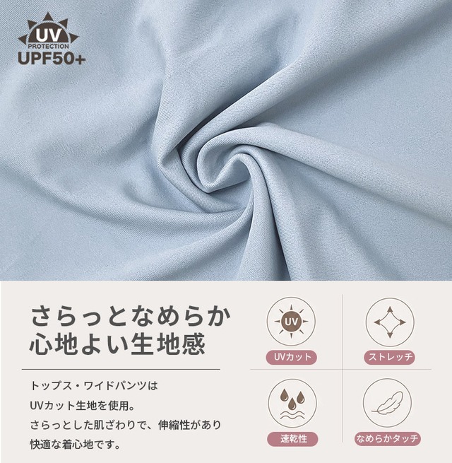 【宅配便】2点で完結！お腹が見えない！ インナーがくっついた水着セット 水陸両用 長袖 半袖 水着 レディース 体型カバー 上下セット 長め丈 パンツ 脚 カバー セパレート 指穴 UVカット 母の日 ギフト トップス sp019set