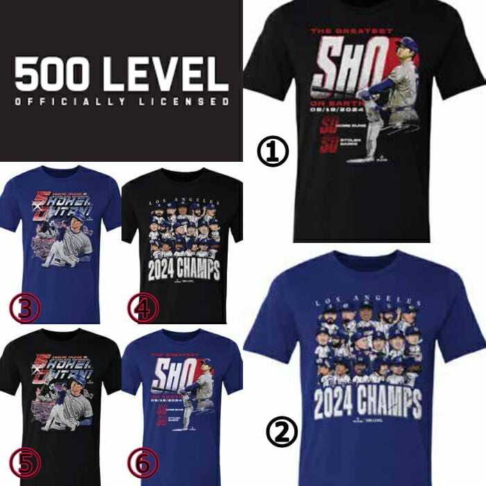 送料無料】大谷翔平 ワールドシリーズ制覇記念 優勝 ドジャース T