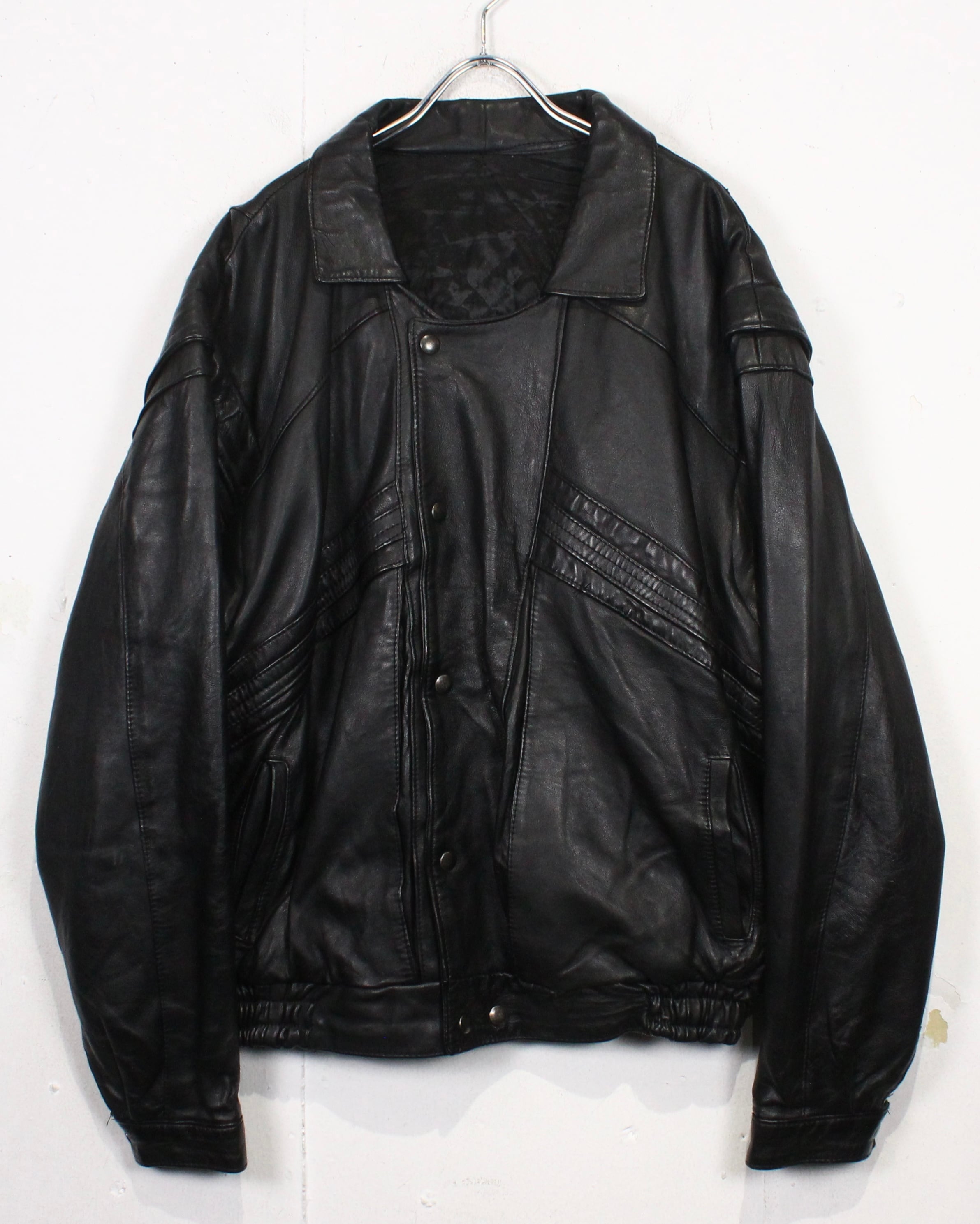 Caka act2】“2way” Detachable Gimmick Vintage Leather Jacket | Caka