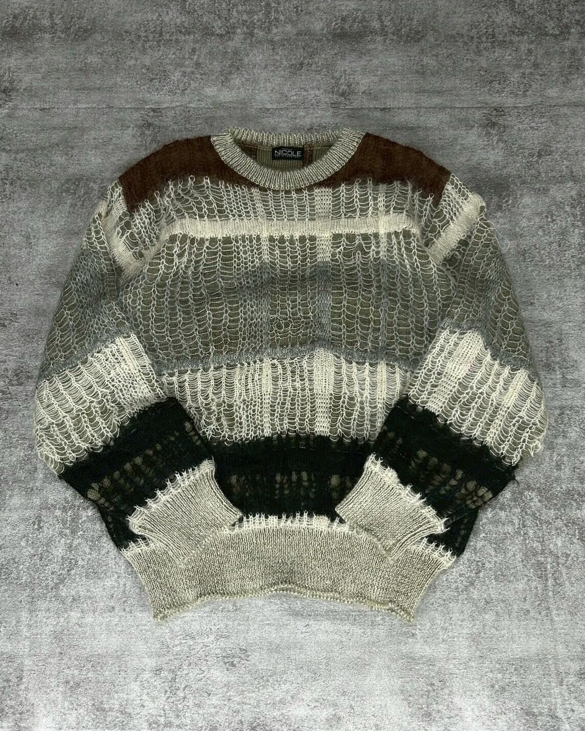 80's-90's NICOLE by YUKIO KOBAYASHI - mulch color mohair knit