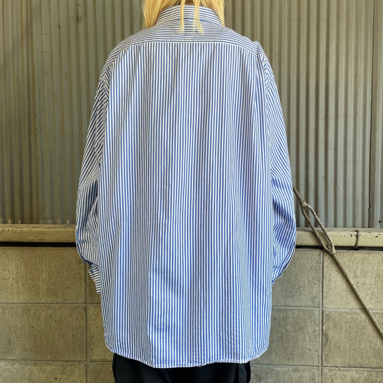 TOMMY HILFIGER トミーヒルフィガー ストライプ 長袖シャツ メンズXL