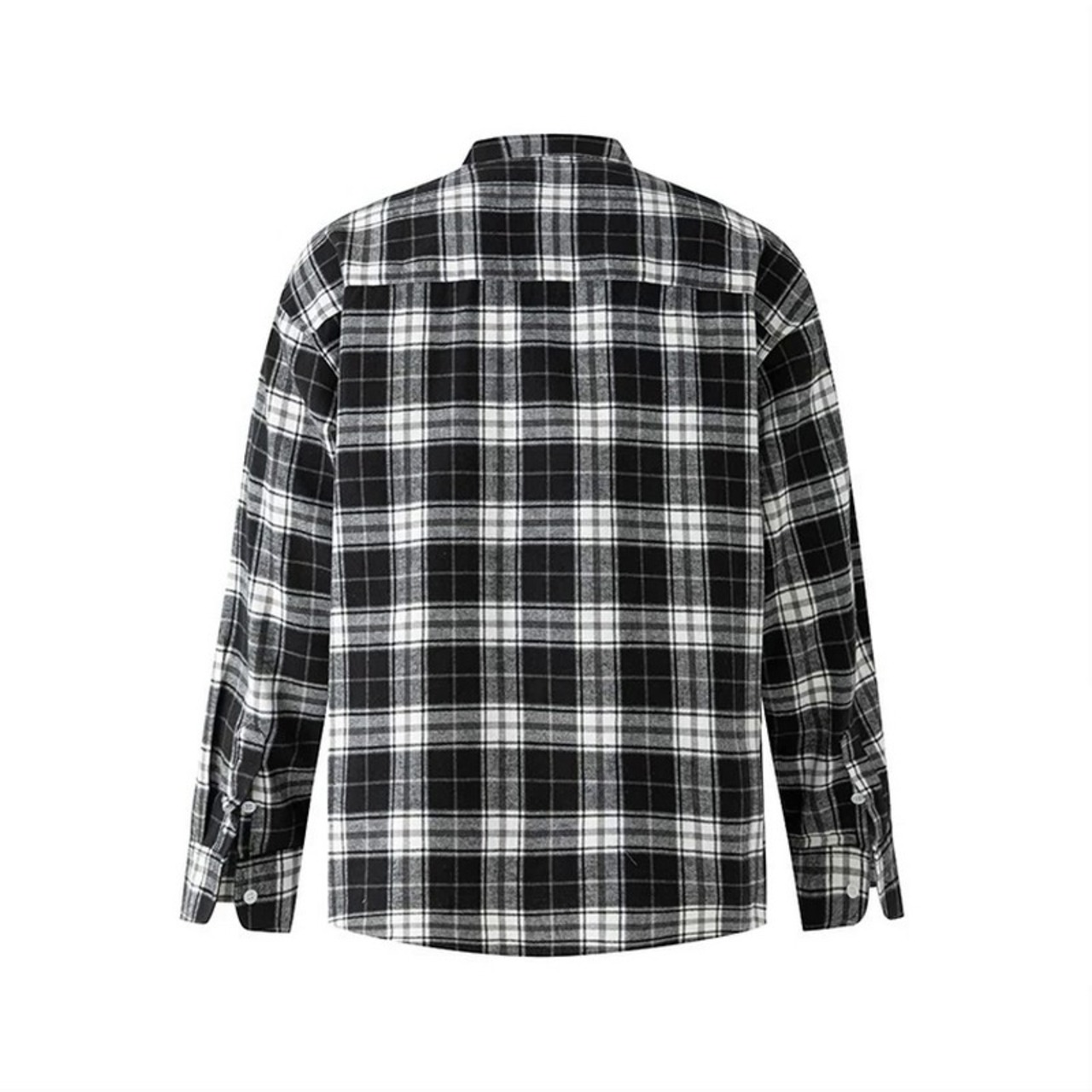 レトロブラックチェック柄シャツ　1247
