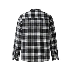 レトロブラックチェック柄シャツ　1247