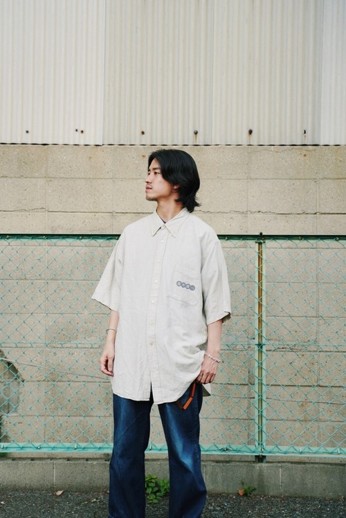 【四畳半帝国 used remake series】nautica short sleeve shirt