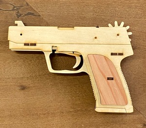 12連発　輪ゴム鉄砲（木工工作キット）　H&K USP9　