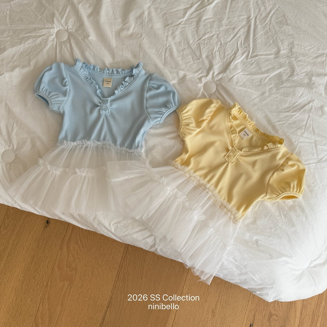 [ninibello] Shirred Tutu Tee / [니니벨로] 셔링튜튜티