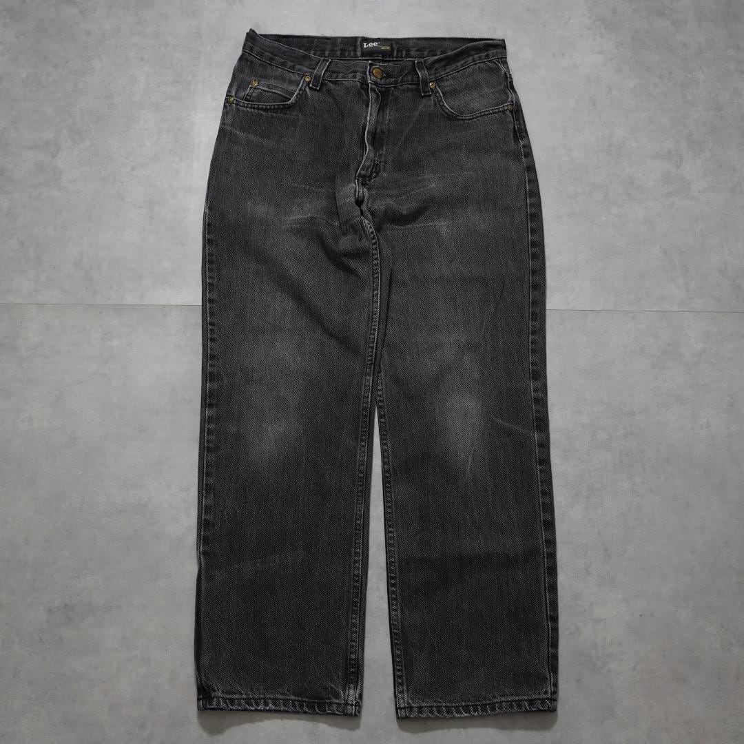 Lee リー W34 ブラックデニム ボトム パンツ 古着 黒 16243
