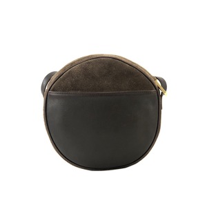 LOEWE ロエベ アナグラム コンビレザー スエード ラウンド ミニバッグ 