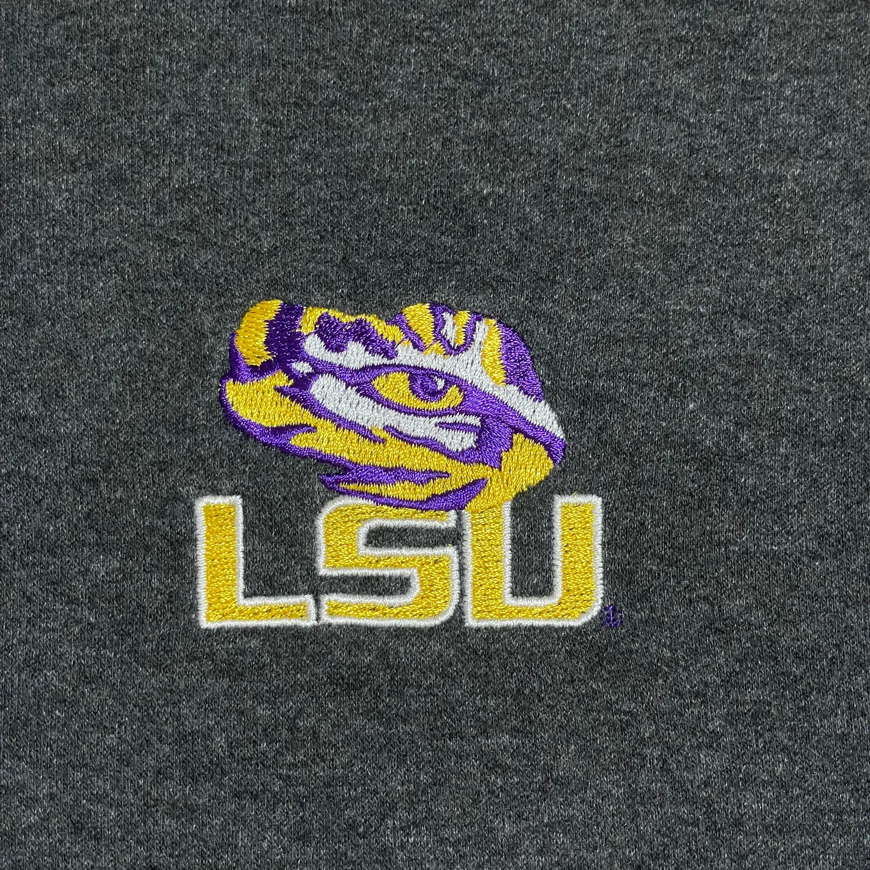 USA古着】 カレッジロゴ LSU ルイジアナ大学 刺繍ロゴ ワンポイント