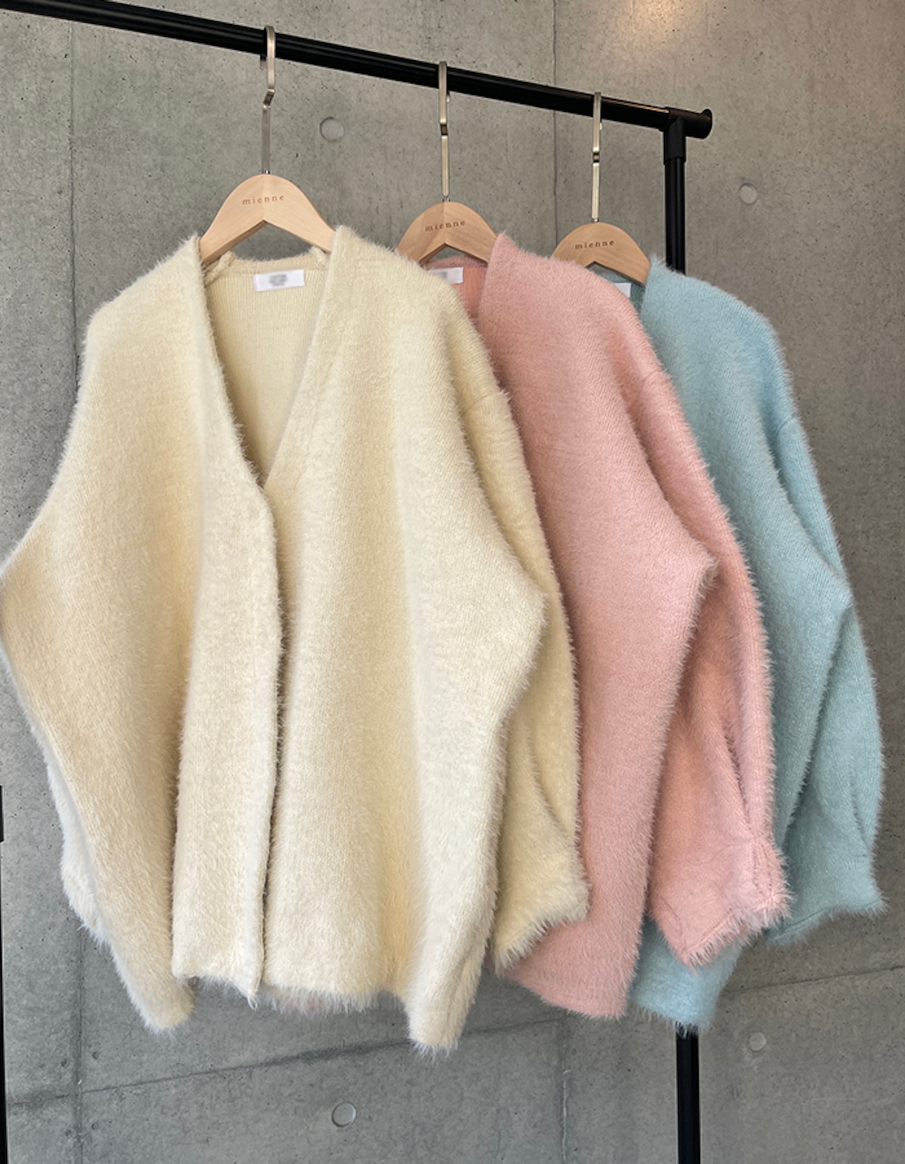 【25aw・再販】Cashmere Over-fit Cardigan_Ivory