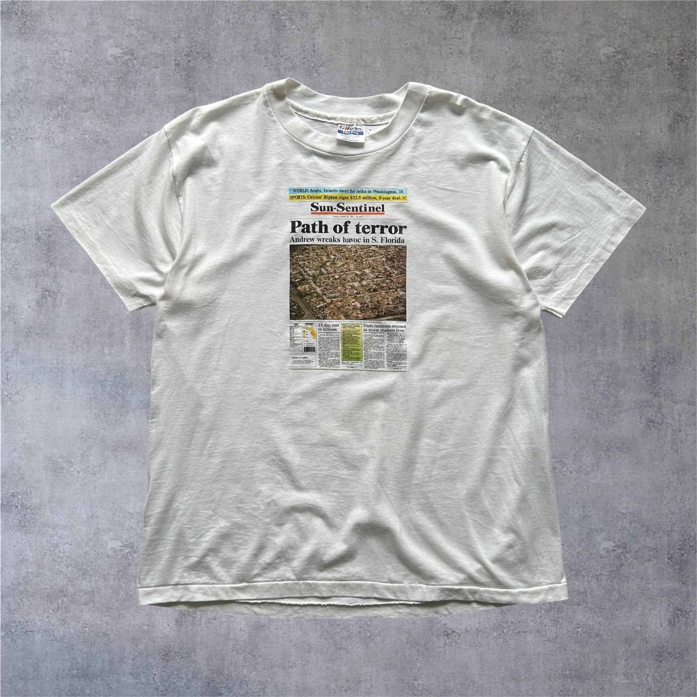 1992s Hurricane Andrew T-shirt【高円寺店】