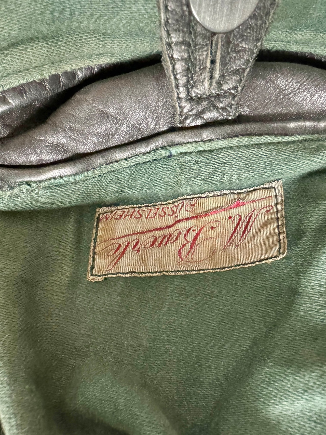40-50s German Vintage Riders Leather Jacket