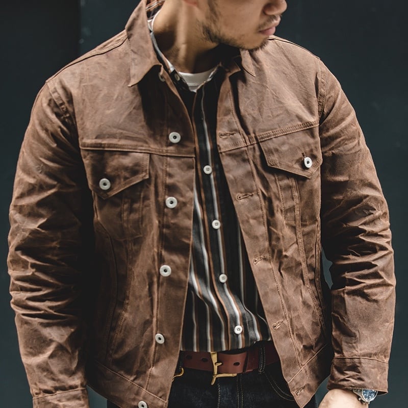 ワックスコーティングデニムジャケット DX4015 [FIRST MODEL JACKET] | デラックスウエア公式オンライン