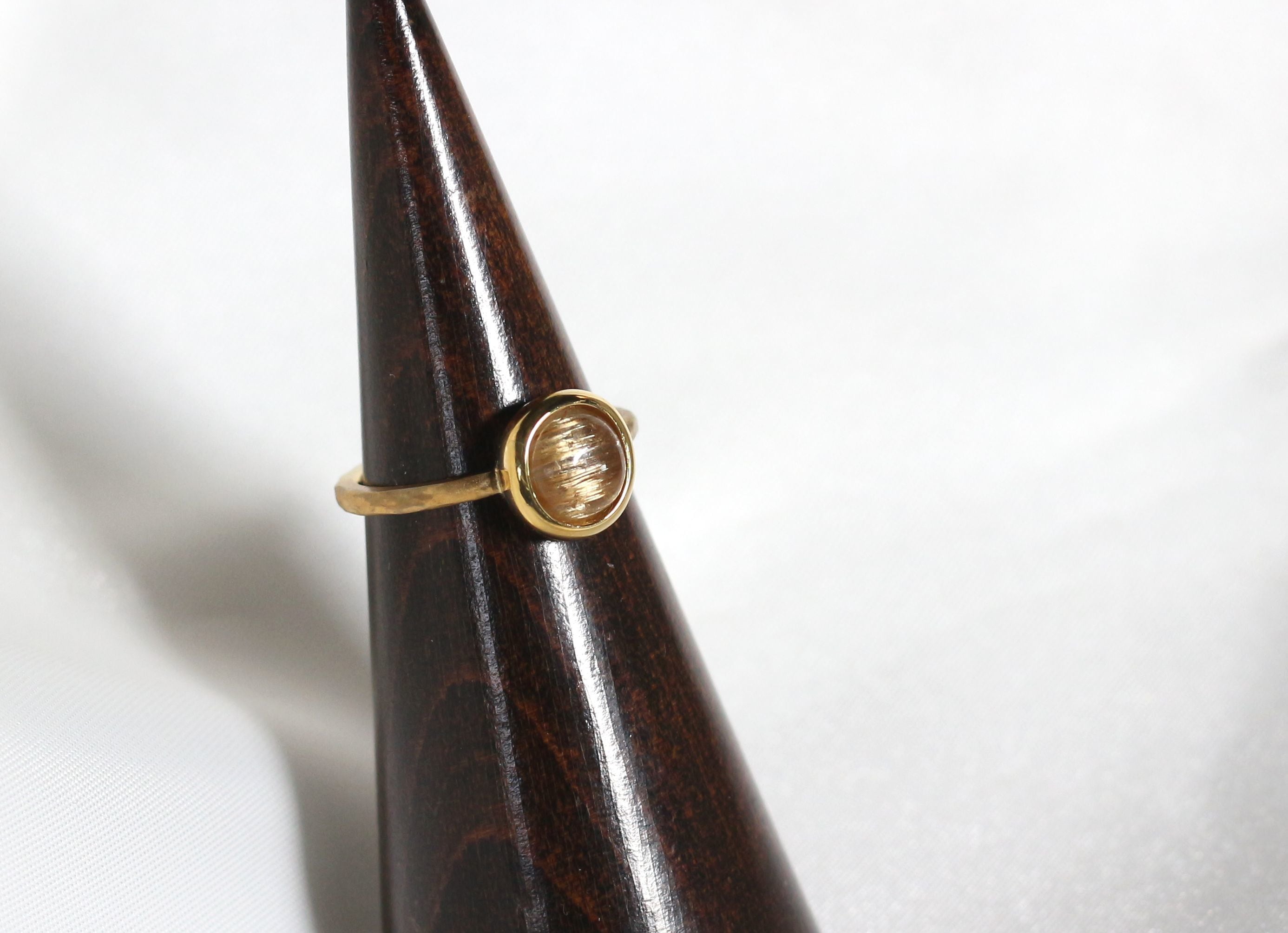K18YG ルチルクォーツキャッツアイリング 1.56ct | Atelier Ozaki