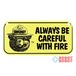 スモーキー・ベア ALWAYS BE CAREFUL WITH FIRE メタルプレート