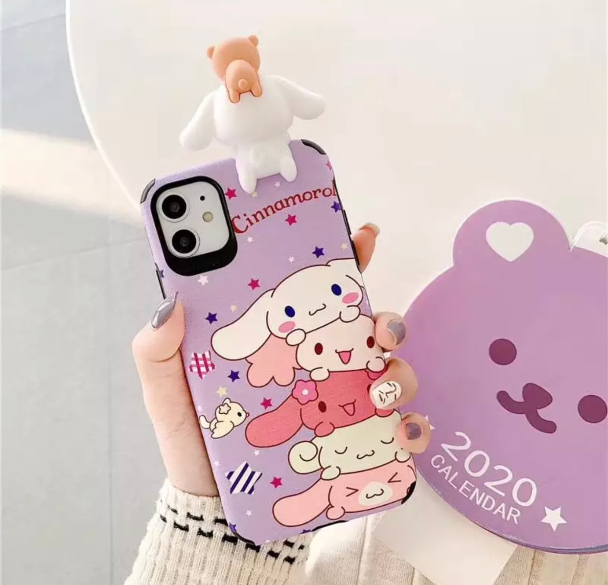 サンリオ シナモロール iPhoneケース パープル | Sanrio Happy Store