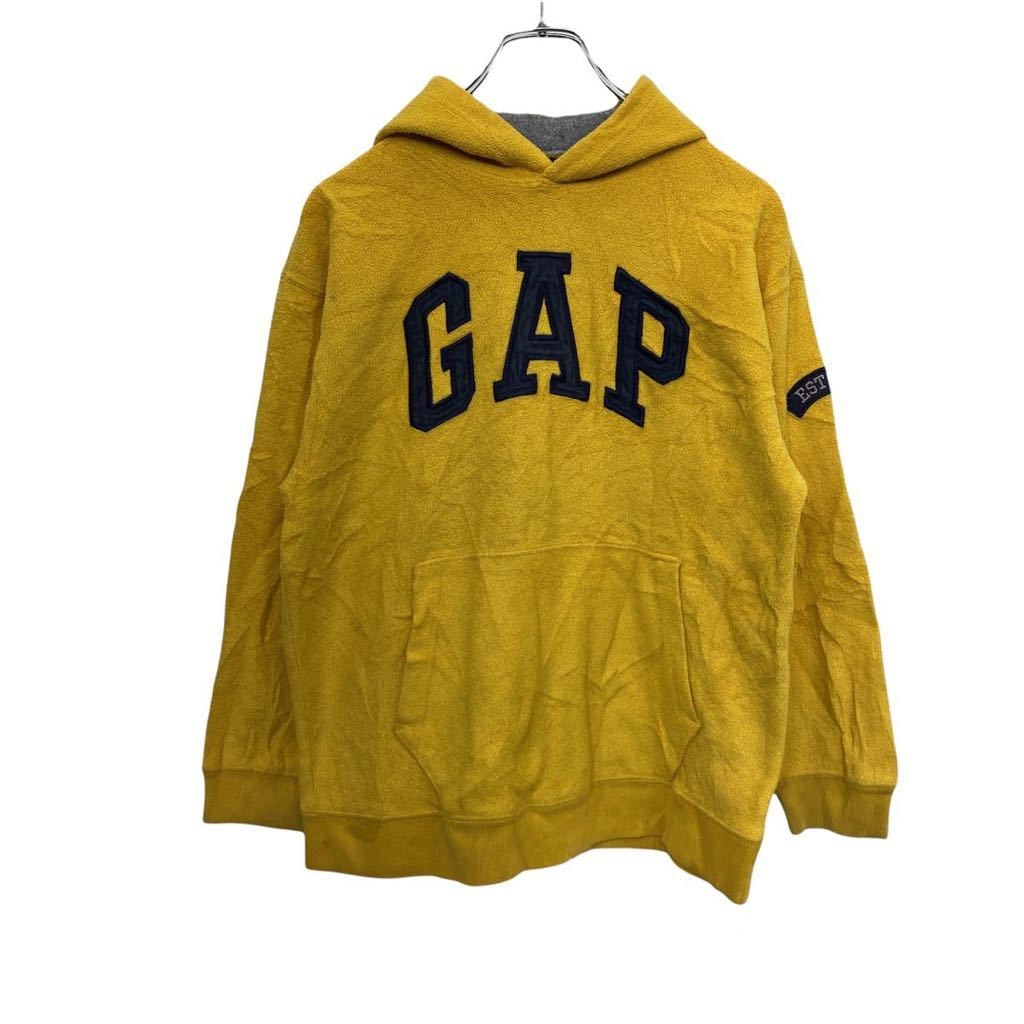 GAP スウェットパーカー キッズ XL イエロー ギャップ ロゴスウェット