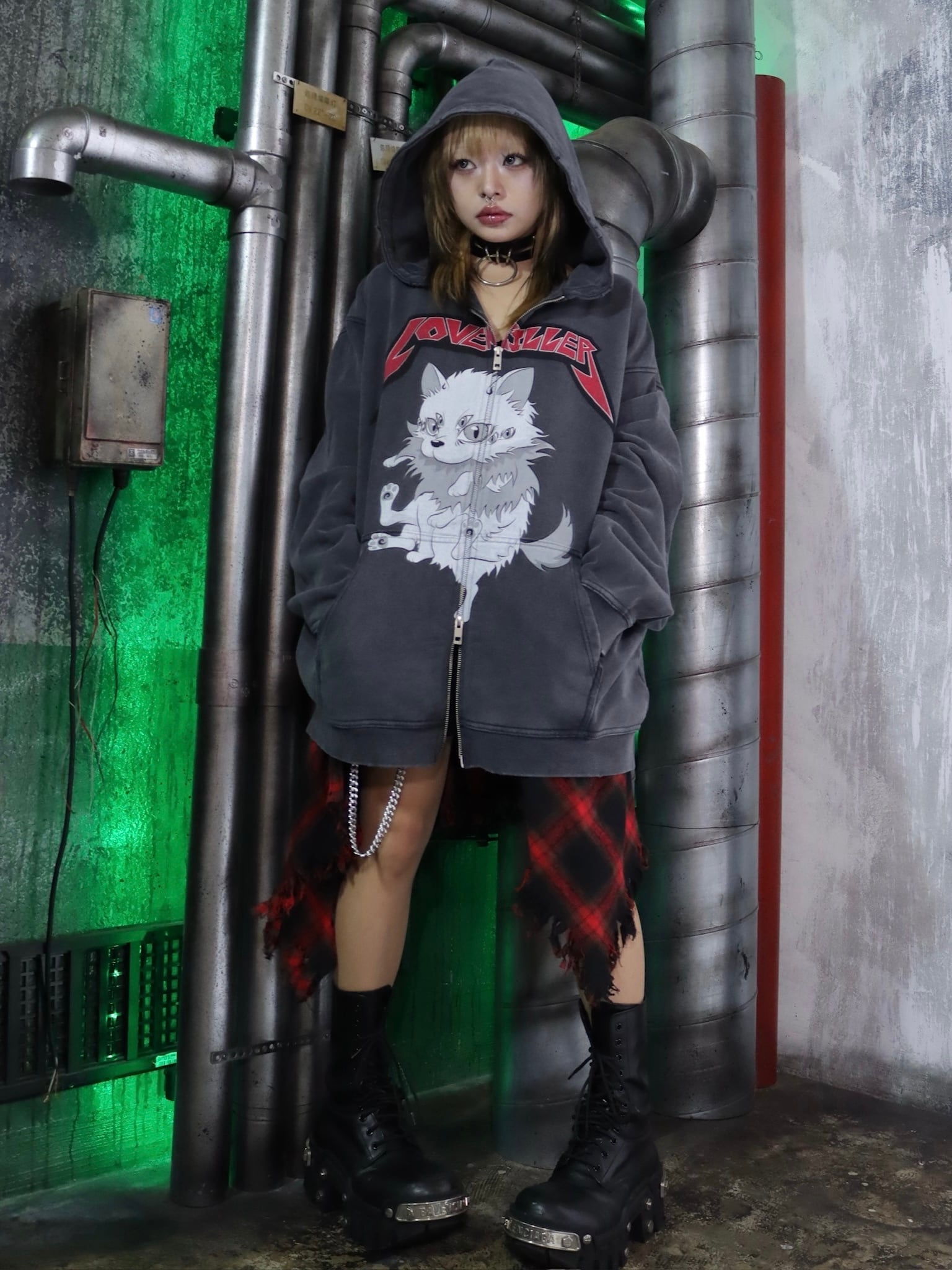 LOVE KILLER】UMA spider cat zip hoodie | OVERTURE WEB SHOP