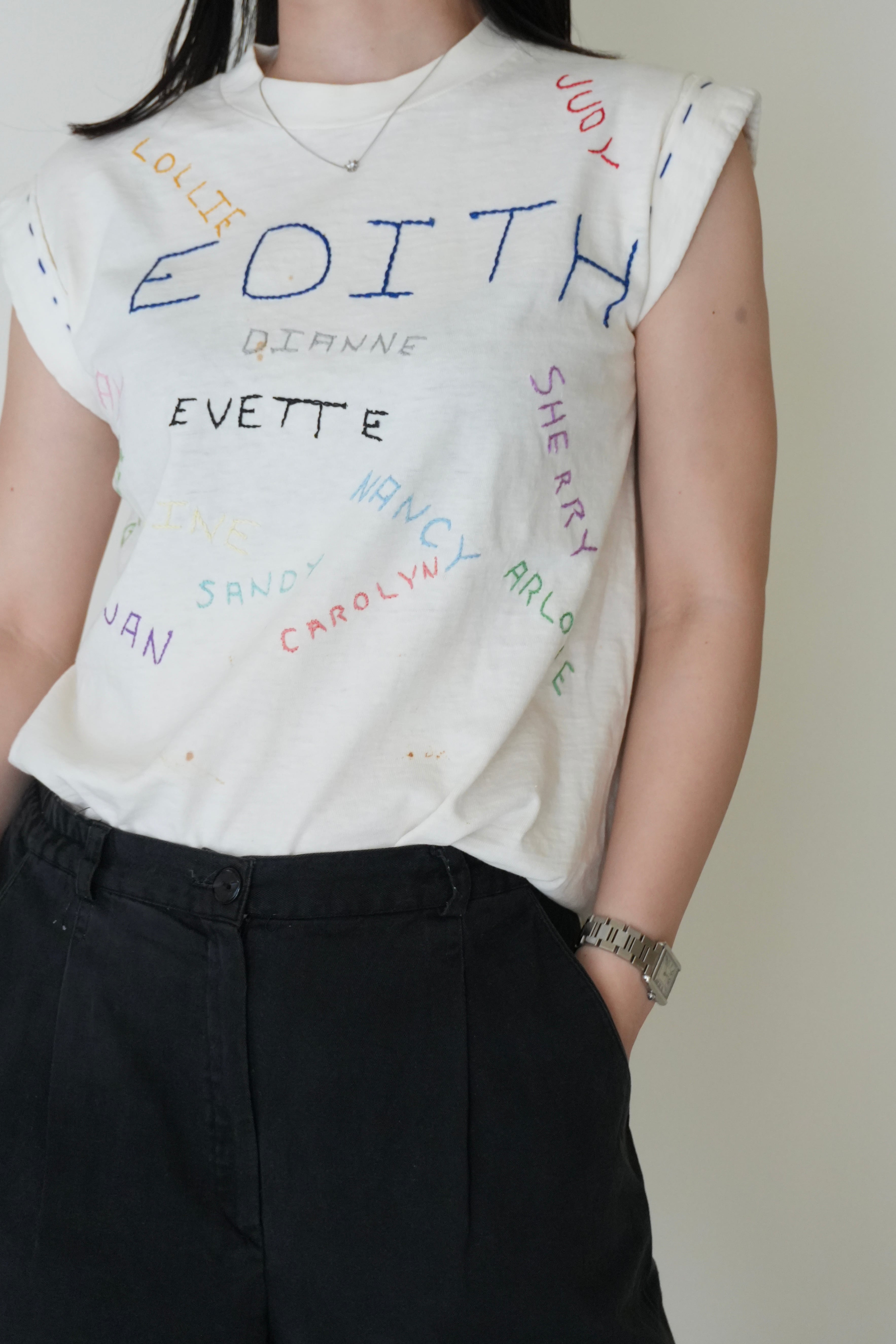 50~70s embroidery tee