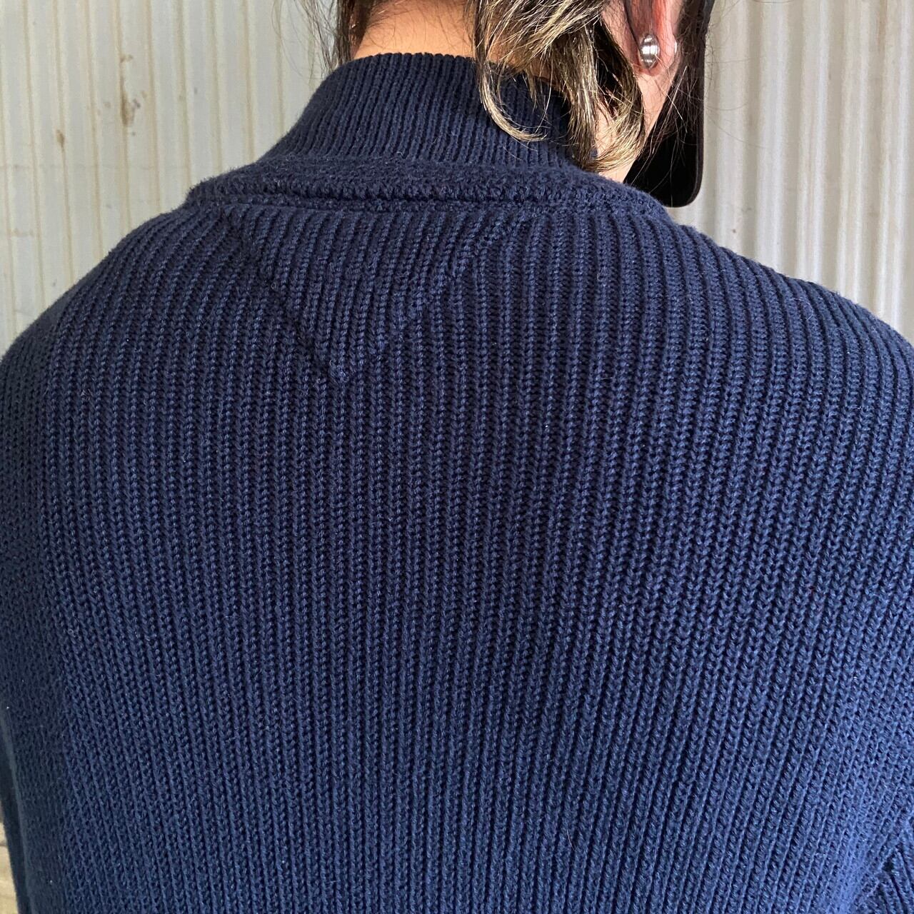 TOMMY HILFIGER トミーヒルフィガー ハーフジップ コットンニット