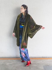 【即納品】Rumi Rock羽織　オーロラ　ゴールド　[ B1019 B1031]