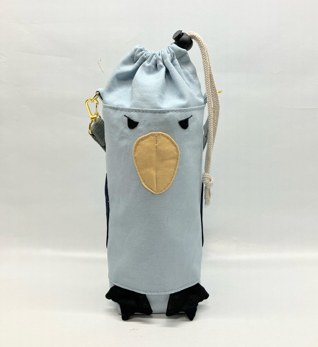 ハシビロコウ　ペットボトルホルダー　哺乳瓶ポーチ｜とりさん工房ーかわいいハンドメイドポーチ