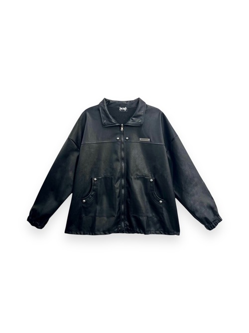 【LOVE KILLER】studs plate wide leather jacket