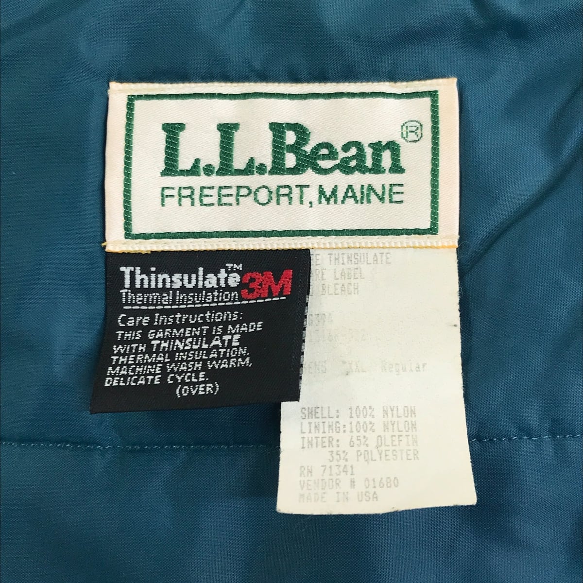 m*i様 90s/L.L.bean/S/アノラック/チロリアン/美品/グリーン L.L.BEAN エルエルビーン 90年代 USA製 シンサレート 3M