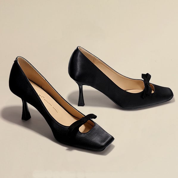 フレンチリボンパンプス A1850