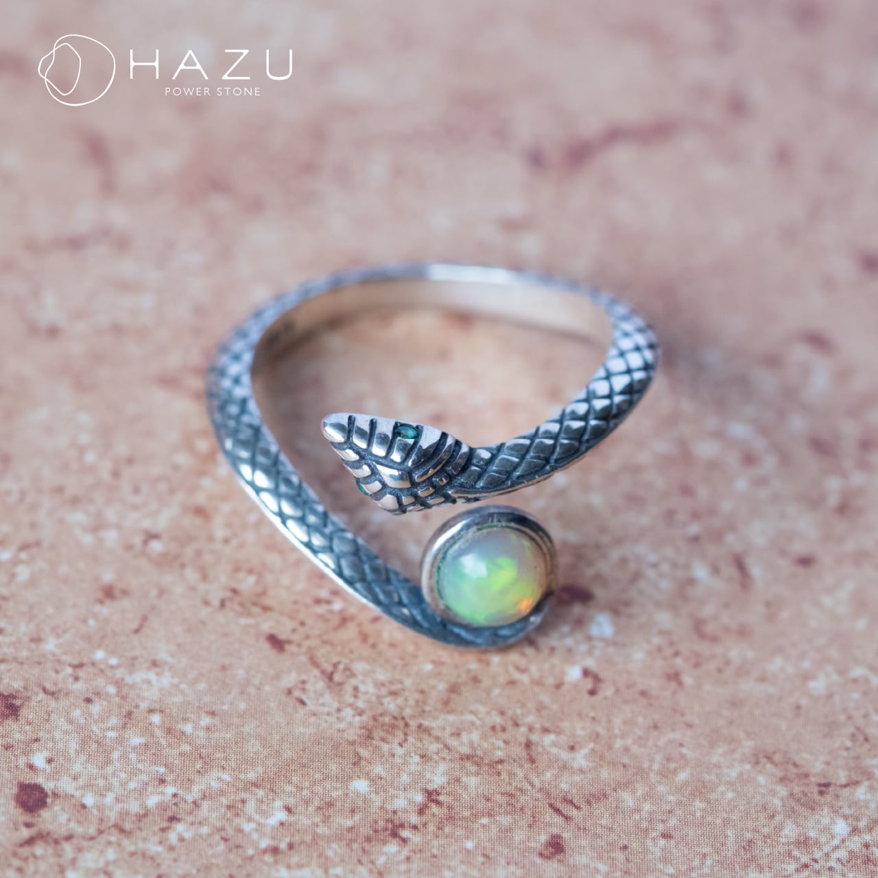 オパールのシルバーリング 2025巳年オパールリング・1点もの［オパール／シルバー製