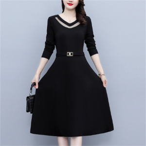 【送料無料】ロングドレス 秋 ベルティングドレス 長袖 無地 エレガント系 きれいめ 大人可愛い こなれ感 体型カバー 透け感 シースルー ドット柄 30代 40代 レディースファッション 可愛い お出かけ 女子会 デイリーユース お茶会 お呼ばれ 授業参観 大きめ ゆったり ラージサイズ プラスサイズ ママ服 Aライン フレア パーティ 結婚式 お呼ばれ 二次会