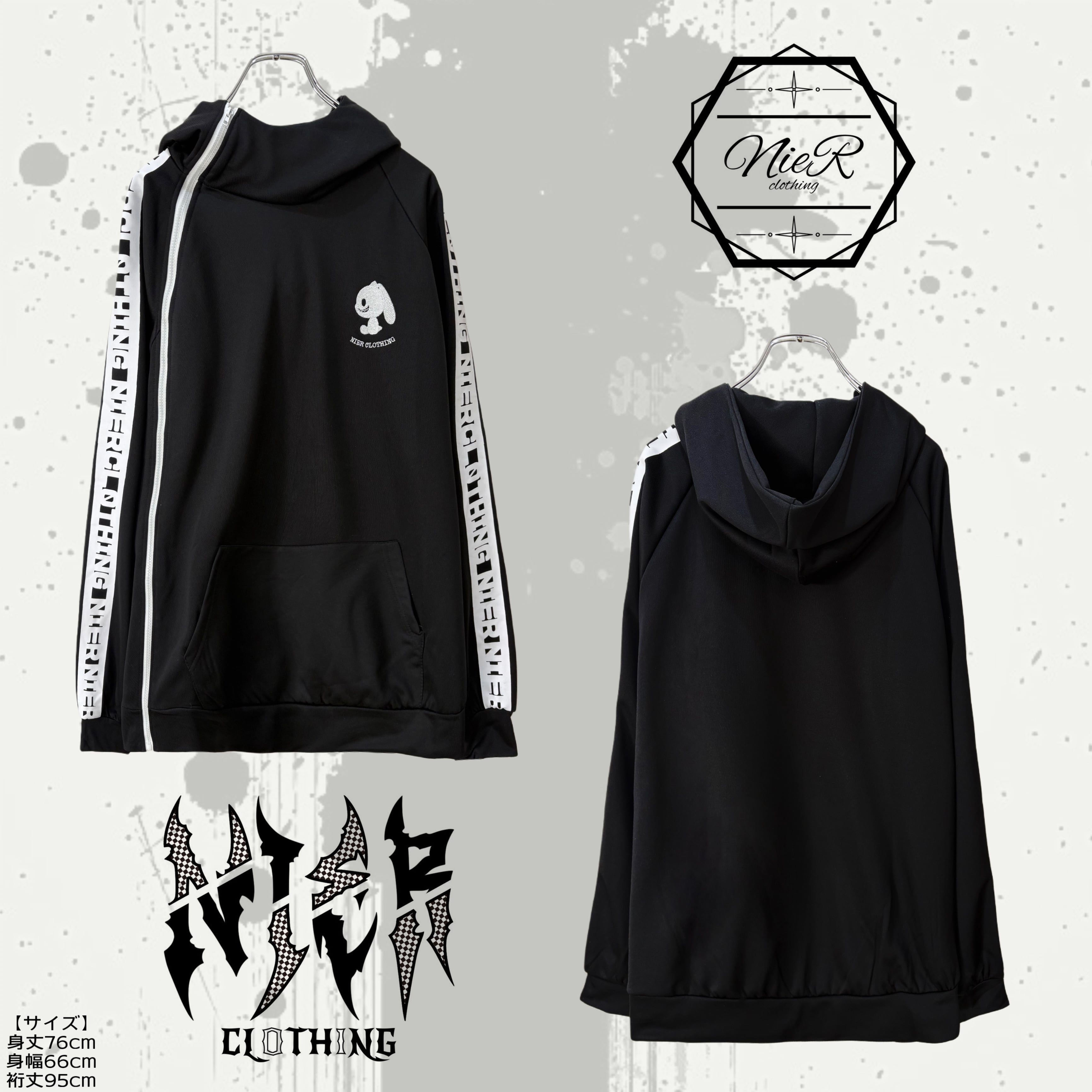 ASYMMETRY ZIP BLACK OUTER | NIER CLOTHING ASYMMETRY ZIP BLACK OUTER | NIER CLOTHING