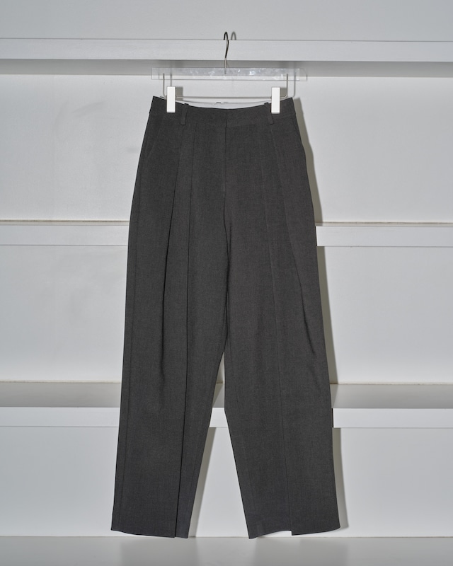 TODAYFUL　Bonding Wide Trousers　charcoal gray