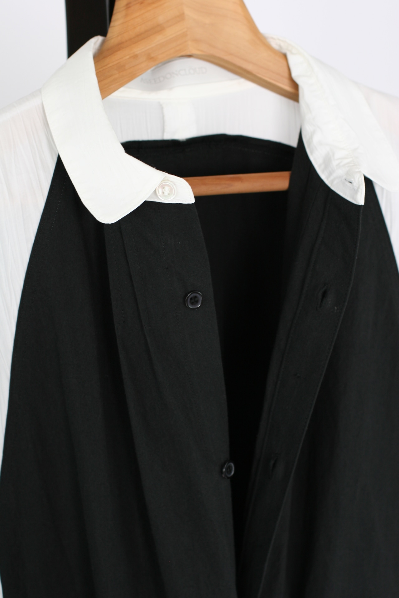【ASEEDONCLÖUD】 Market shirt coat / Black