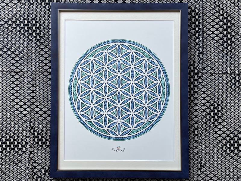 神聖幾何学アート【ブルームーンに抱かれて2】