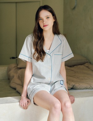【EVENIE】[Women] Mind Short Sleeve Pair (4029)