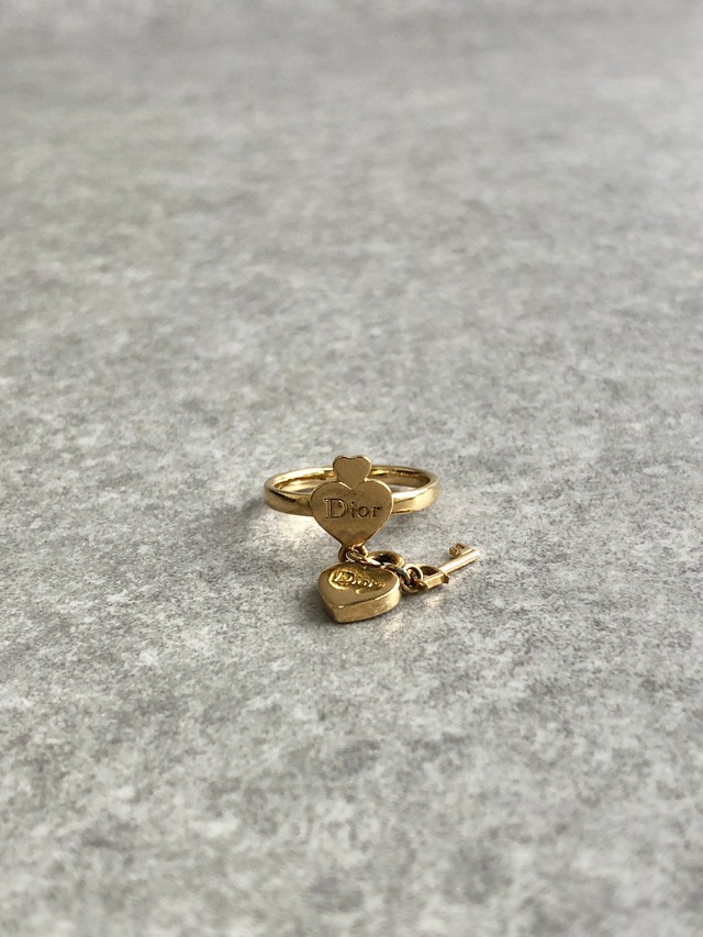 Christian Dior クリスチャン ディオール 指輪 ゴールド ハート リング vintage ヴィンテージ オールド 6kjsx4