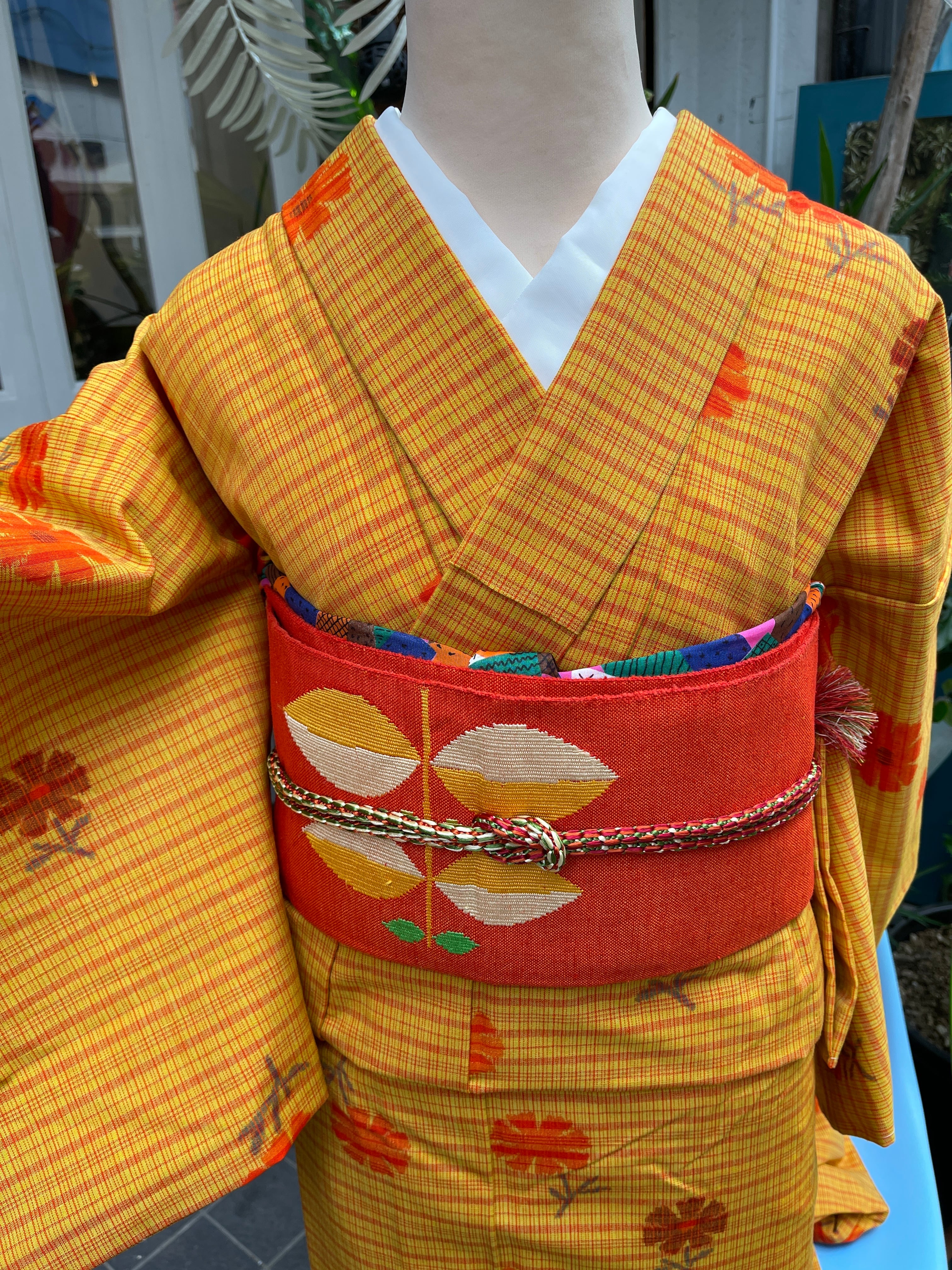 小紋 ウール 洗える着物 | アンティーク着物 侘びすけ wabisuke モダン