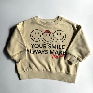 NeWo Smile Trio Sweatshirt【100-140cm】Ivory