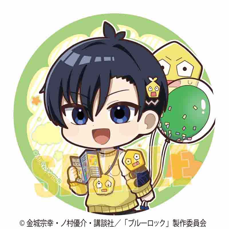 ブルーロック 缶バッジ 潔 世一(Welcome to BLUE LOCK LAND★)