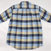 45R フォーティファイブアールピーエム チェック BD ボタンダウン 長袖 ネルシャツ 3/ブルー系 メンズ