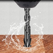 YFFSFDC コンクリート ドリル ビット 六角軸穴あけドリル ガラスドリルビット 7個入り 超硬刃ドリルビット ガラス 陶器 タイル 鋳物の穴あけ用 3mm 4mm 5mm 6mm 8mm 10mm 12mm ブラック