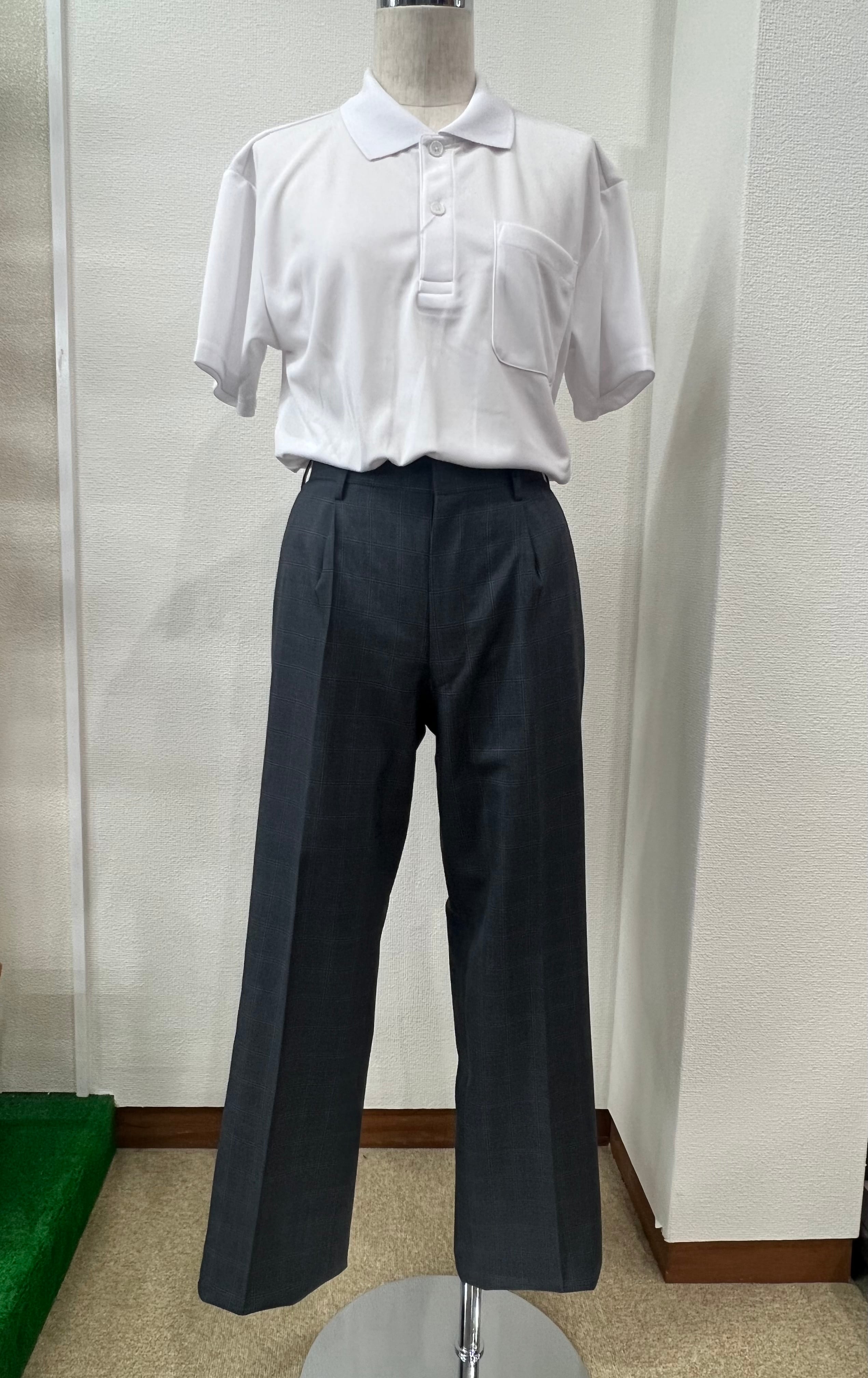 中学生スラックス トンボ学生服 男子 ズボン ノータックスラックス ウエスト61～70cm(61