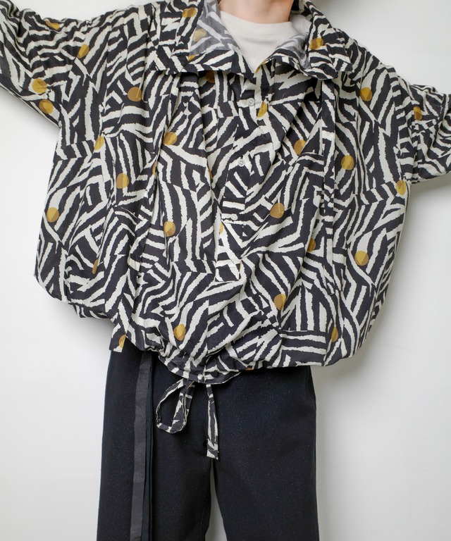 HOMMENA / HM26SSTO01  NIP SLIP ANTIQUE SHIRT(ZEBRA)