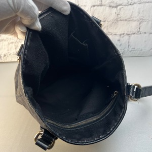 【最終処分SALE】GUCCI グッチ  153002 GGキャンバス ハンドバッグ ブラック A-11853