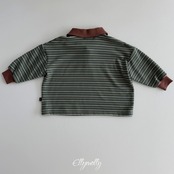 エリーモリー / ELLY MOLLY / クリックピーチ襟付きTシャツ / 韓国子供服 / ジュニア / 26winter〖取寄〗*13~19号*