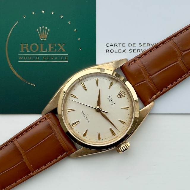 Rolex Oyster 6426 9k solid Gold (48****) Silver Dial