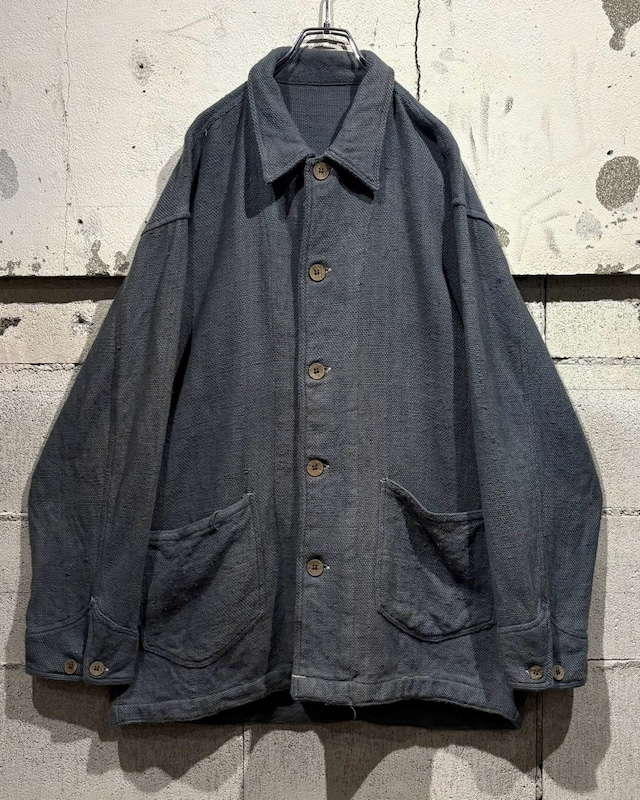 【Caka otto】 Coverall Detail Vintage Loose Cotton Jacket